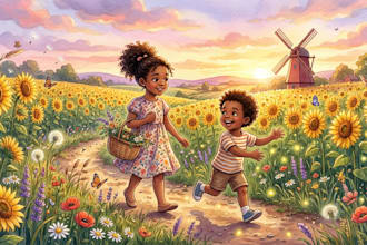 create african american children book illustration and picture book art