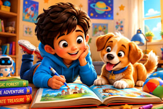 illustrate children story book, illustration, kids illustration