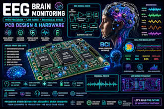 design eeg brain activity monitoring pcb