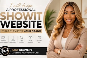 design or customize a professional showit website