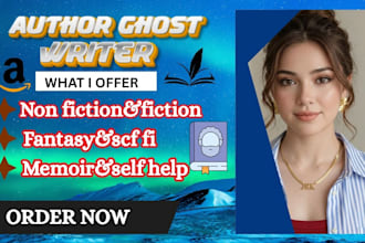be your ghostwriter for author and ebook writer