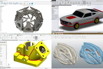 3d cad parametric design mechanical model solidworks stl step file for printing
