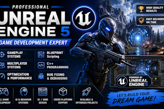 develop ue5 game multiplayer single player system game blueprint game code