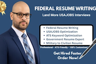 write a federal resume, usajobs resume, military resume and government resume