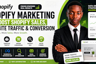 do shopify marketing to boost sales, traffic and conversions