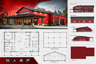 barndominium architect, blueprint, pole barn, house plans, metal building plans