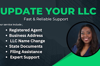 change your registered agent address and llc information