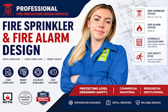 fire sprinkler design fire alarm design hydraulic calculations life safety