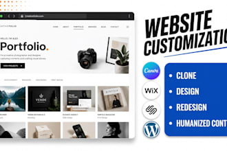 l build or redesign your wix portfolio website