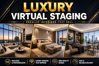 create luxury virtual staging for residential and commercial properties