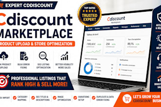 upload cdiscount marketplace products fix bulk errors and SEO optimize listings