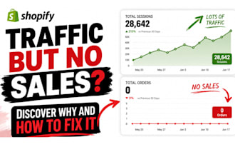 do a cro audit for shopify stores with traffic but no sales