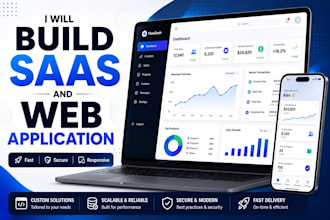 build saas website, saas mvp and web application