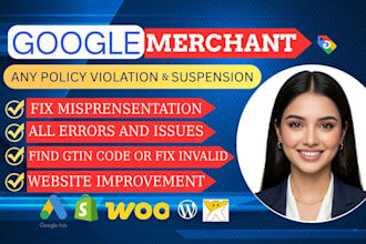 fix merchant center suspension and misrepresentation or gmc suspension