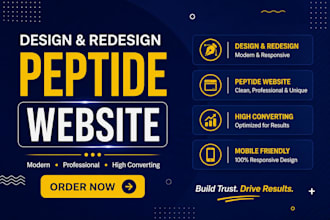 build fda compliant peptide website peptide wordpress website biotech website