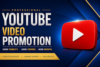do organic youtube video promotion for channel growth and audience reach