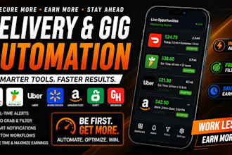 build spark bot, order grabber bot, amazon flex bot