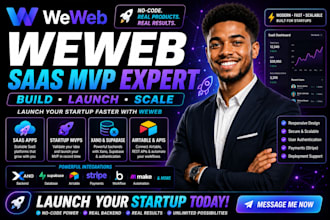 build weweb saas mvp startup app with xano supabase airtable API