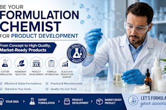 be your formulation chemist for product development