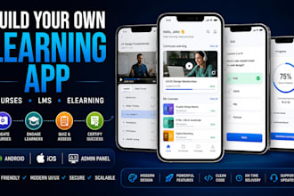 develop online course app, educational app, lms app and elearning app