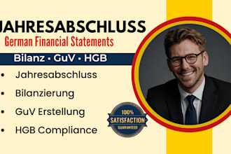 prepare german jahresabschluss bilanz guv hgb financial statements