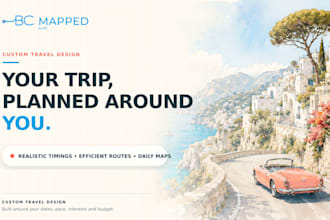 create a realistic custom travel itinerary