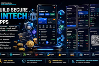 develop money transfer app payment app banking app crypto wallet app fintech app