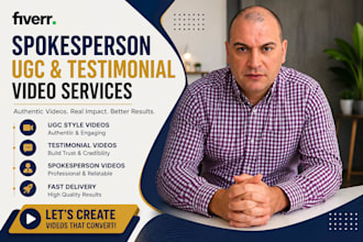 create authentic ugc and spokesperson videos