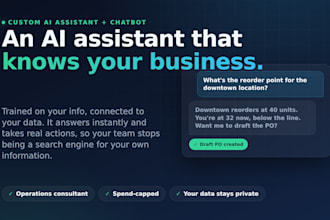 build a custom ai assistant or chatbot for your business