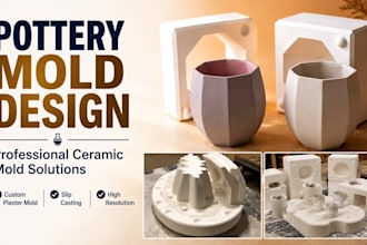 design professional pottery mold slip casting mold and ceramic mold