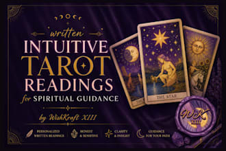 provide an intuitive written tarot reading for you
