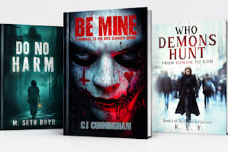 design dark fantasy, dark romance or gothic book cover