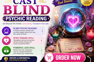 cast blind psychic reading and spirit binding speli powerful love spell