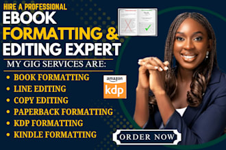 do book editing book formatting KDP editing and paperback formatting
