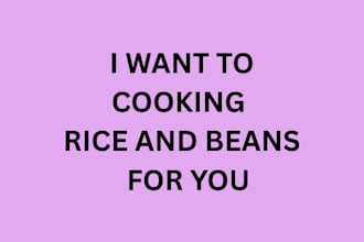 cook delicious rice and bean
