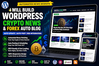 build wordpress autopilot crypto news and forex autoblog website