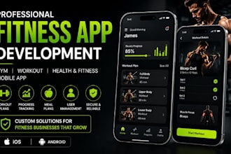 fitness app, gym workout app, health and fitness mobile app