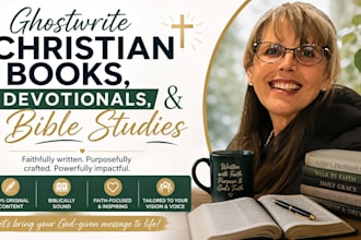 ghostwrite christian books, devotionals, and bible studies