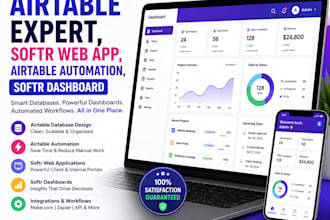 your airtable expert, softr web app, airtable automation, softr dashboard