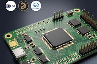 design custom pcb layout and schematic in kicad