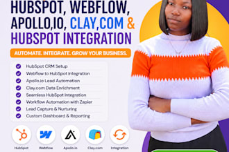 setup hubspot webflow apollo io clay com hubspot integration