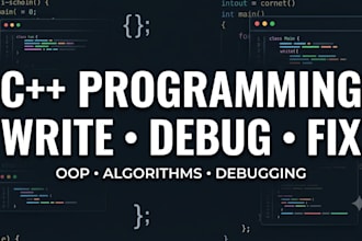 write, debug, and fix your cpp code