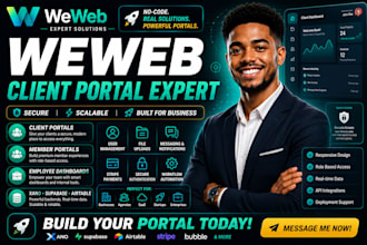build weweb client portal member portal vendor portal xano supabase airtable