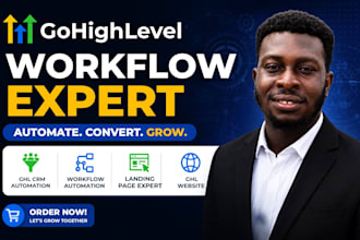 gohighlevel workflow expert, ghl CRM automation ghl landing page and ghl website