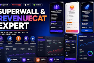 set up and design superwall paywall revenuecat iap for your ios mobile app