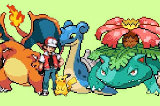 create pokemon pixel art fakemon sprite sheet game sprite animated pixel art