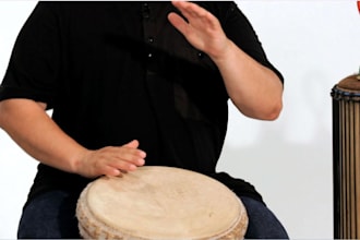 record bodhrán, taiko, darbuka, cajón, djembe, bongo, conga, timpani and tabla