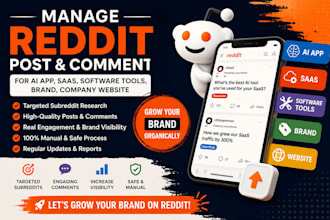 do reddit seo post management for ai app saas software brand company website