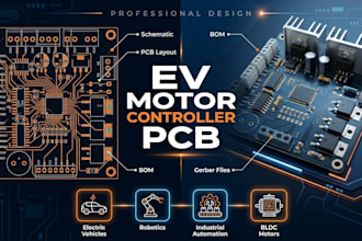 design foc motor controller pcb for ev projects