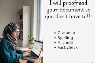 professionally proofread and correct your grammar